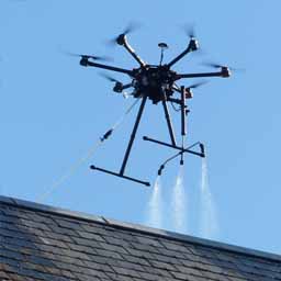 Intervention drone demoussage